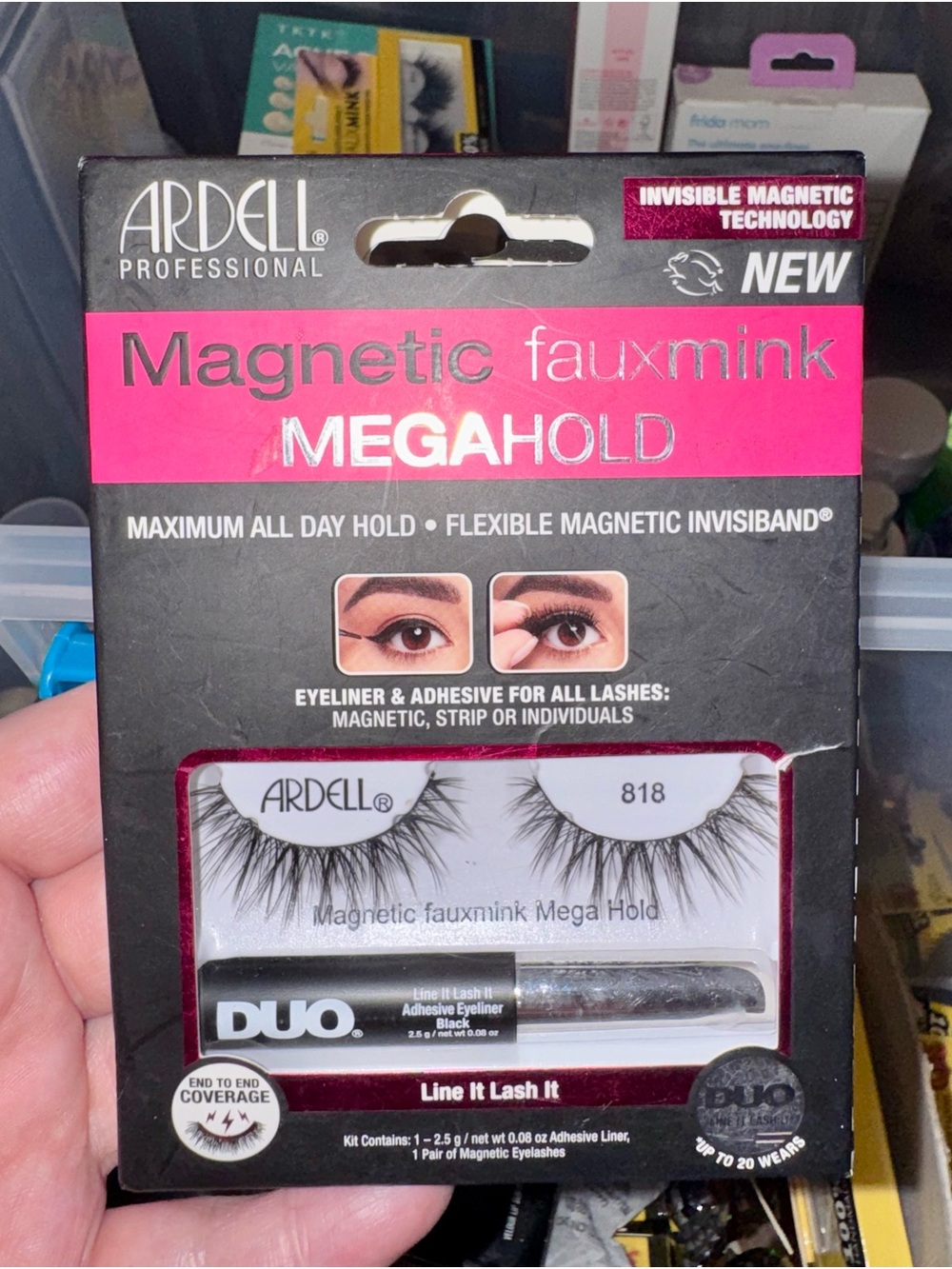 Ardell Professional Magnetic Lash Pack - Black with Burgundy Accents